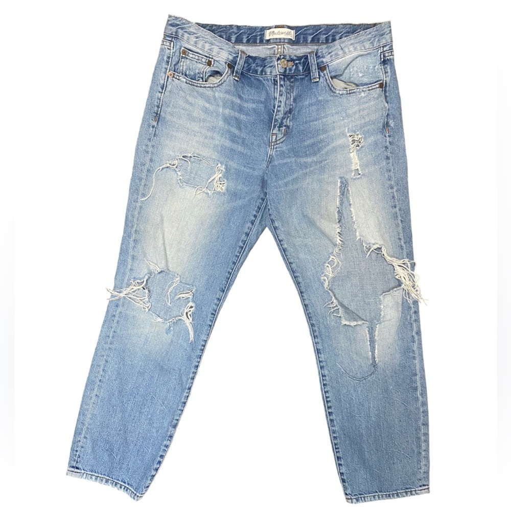 MADEWELL Boy Jean Heavily Distressed Sz 29
